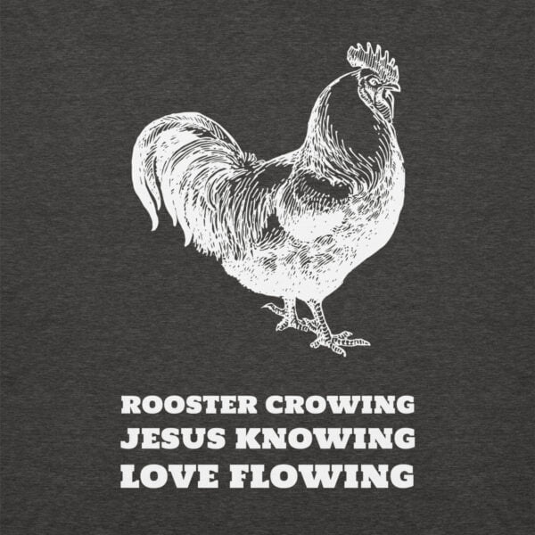 Roosters. Jesus. Love. - Unisex Hoodie - Image 4