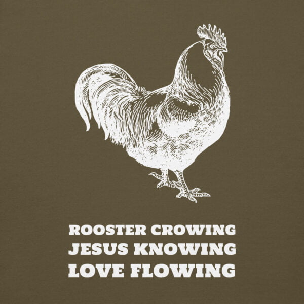 Roosters. Jesus. Love. - Unisex Hoodie - Image 6