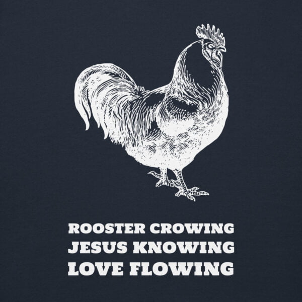 Roosters. Jesus. Love. - Unisex Hoodie - Image 2